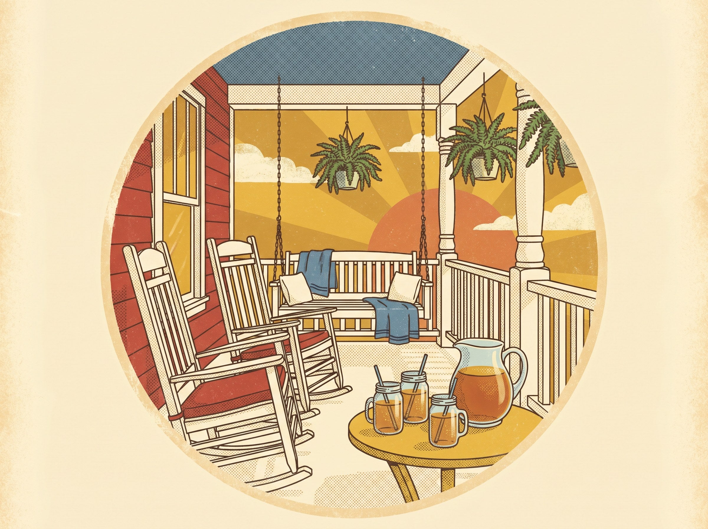Front porch scene