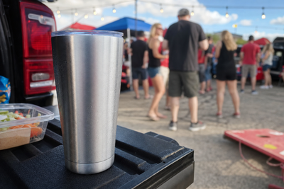 Tumbler at a tailgate party