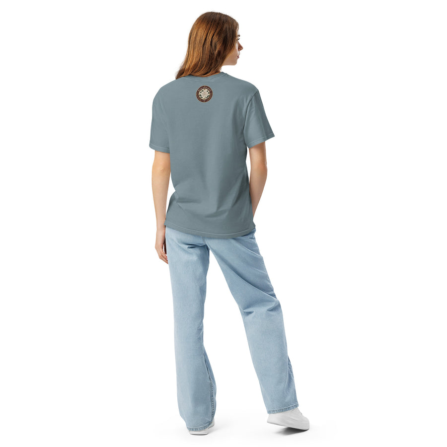 Crazy As a Sprayed Roach Tee - funny Southern sayings t-shirt in Ice Blue, back view
